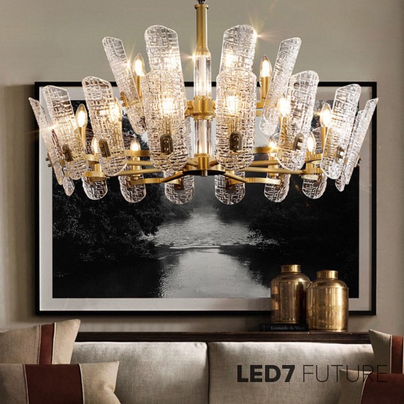 Loft Industry Modern - Scoop Double Circle Chandelier